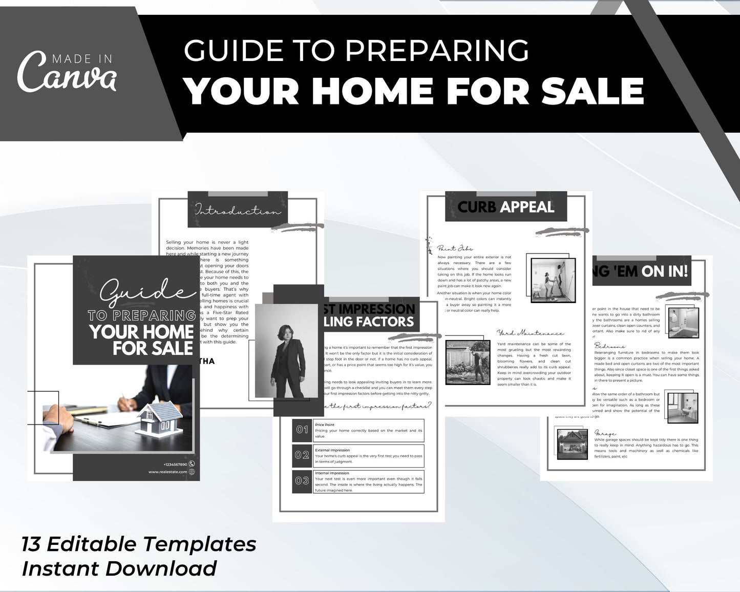 Prep Your Home For Sale Guide | Real Estate Seller Guide| Real Estate Print | Realtor Information | Real Estate Marketing | Instant Download