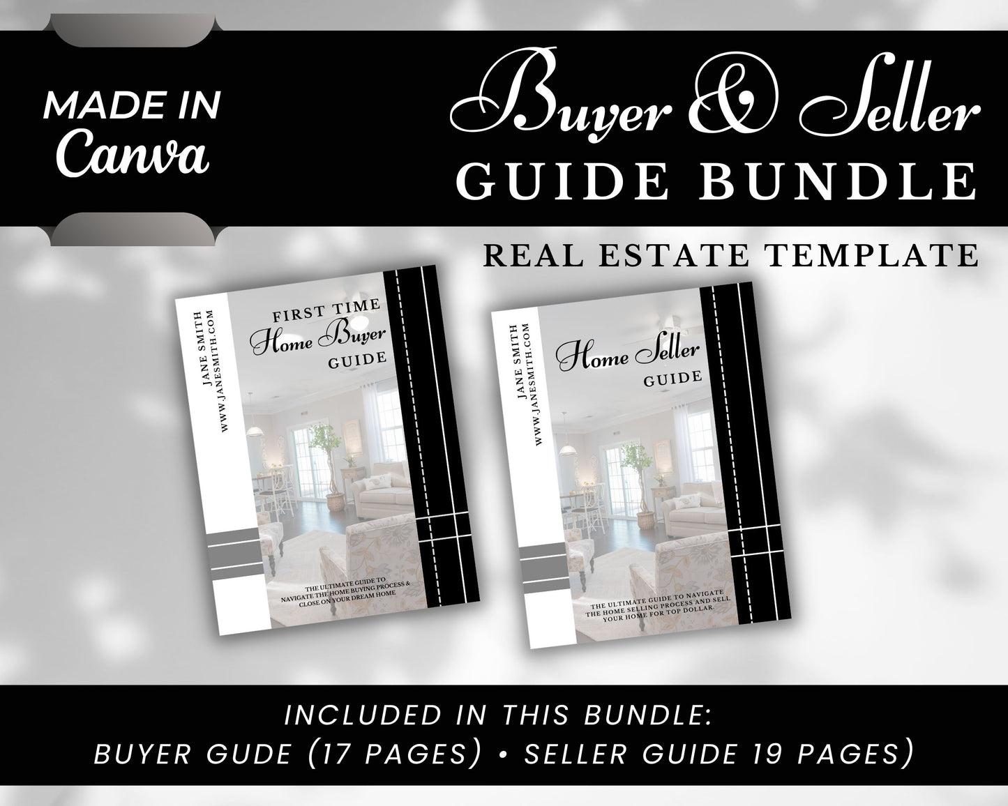 Real Estate Home Buyer and Seller Guide Grey Bundle - Style 1