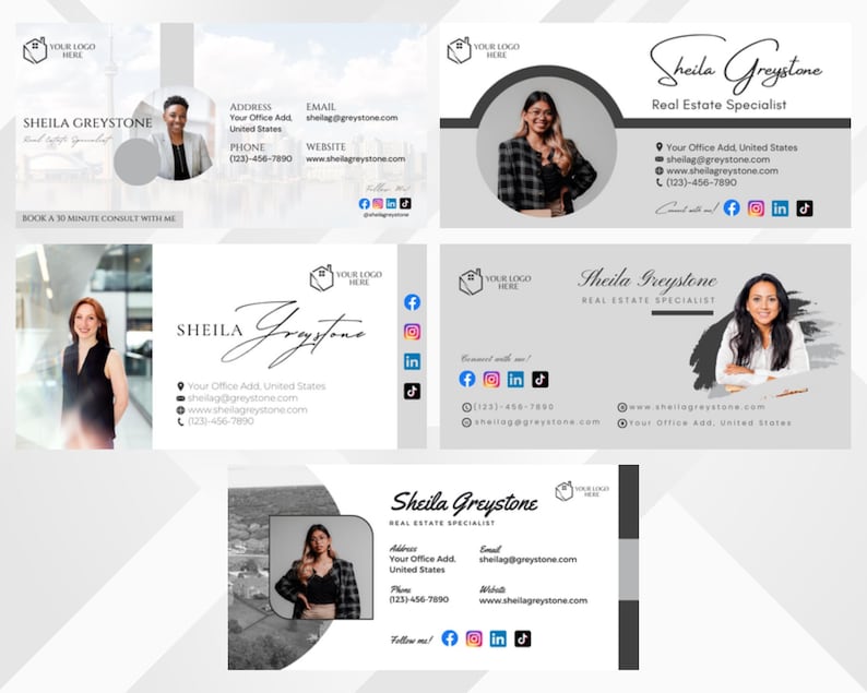 5 Email Signature Designs Modern