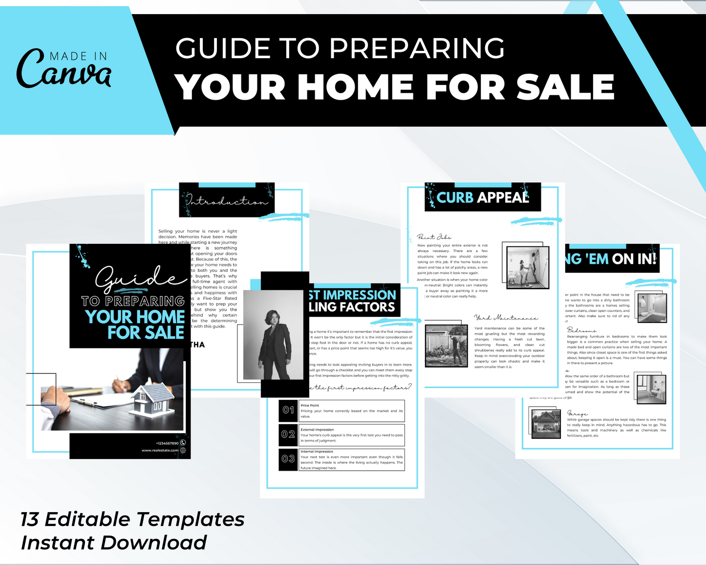 Prep Your Home For Sale Guide | Real Estate Seller Guide| Real Estate Print | Realtor Information | Real Estate Marketing | Instant Download