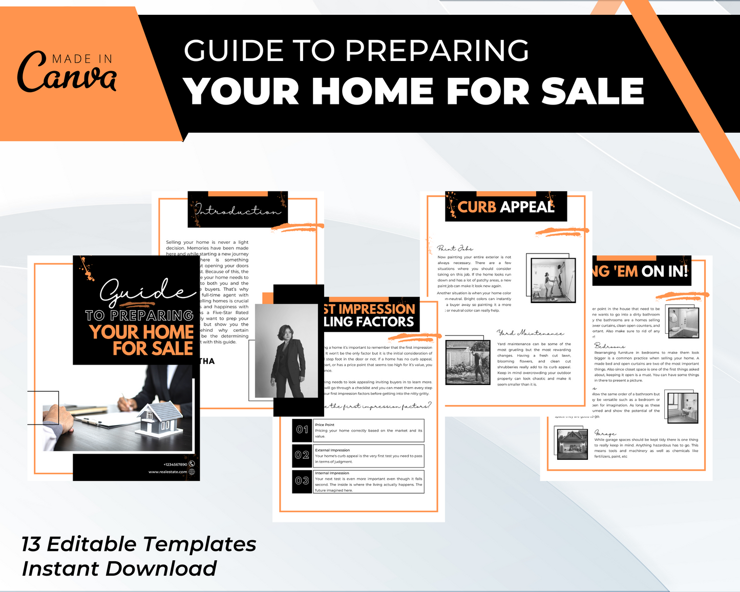 Prep Your Home For Sale Guide | Real Estate Seller Guide| Real Estate Print | Realtor Information | Real Estate Marketing | Instant Download