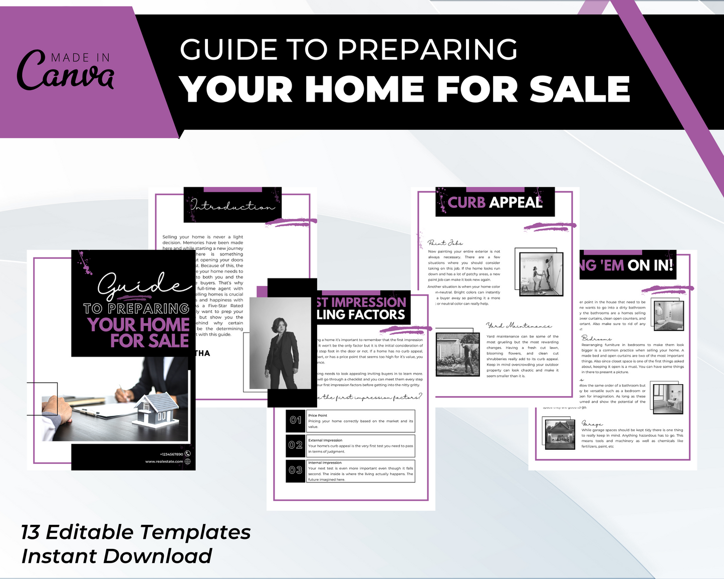 Prep Your Home For Sale Guide | Real Estate Seller Guide| Real Estate Print | Realtor Information | Real Estate Marketing | Instant Download