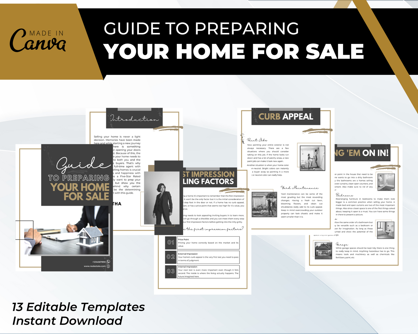 Prep Your Home For Sale Guide | Real Estate Seller Guide| Real Estate Print | Realtor Information | Real Estate Marketing | Instant Download