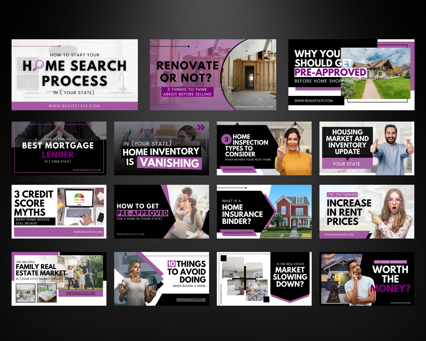 30 YouTube Thumbnails For Real Estate Agents