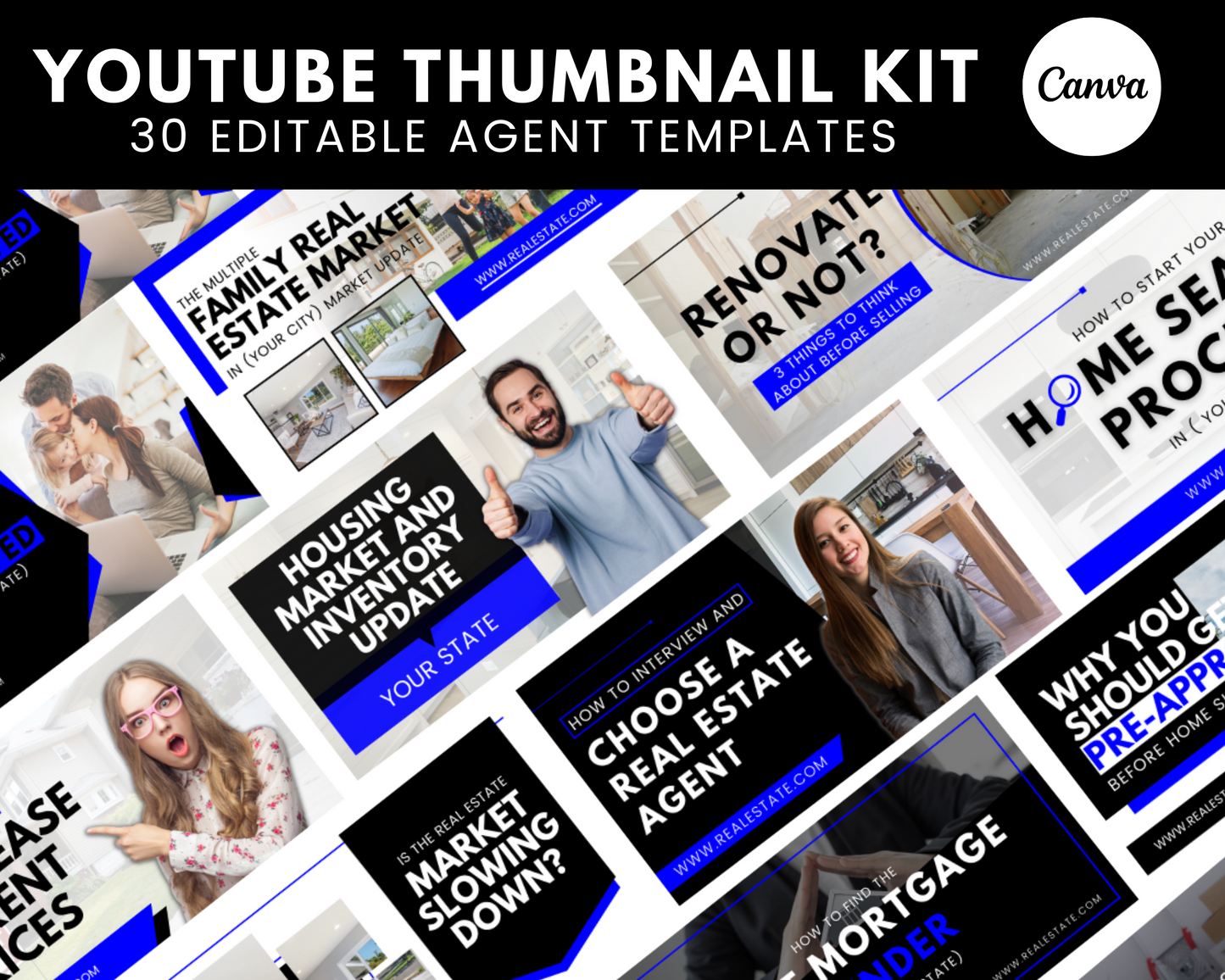 30 YouTube Thumbnails For Real Estate Agents