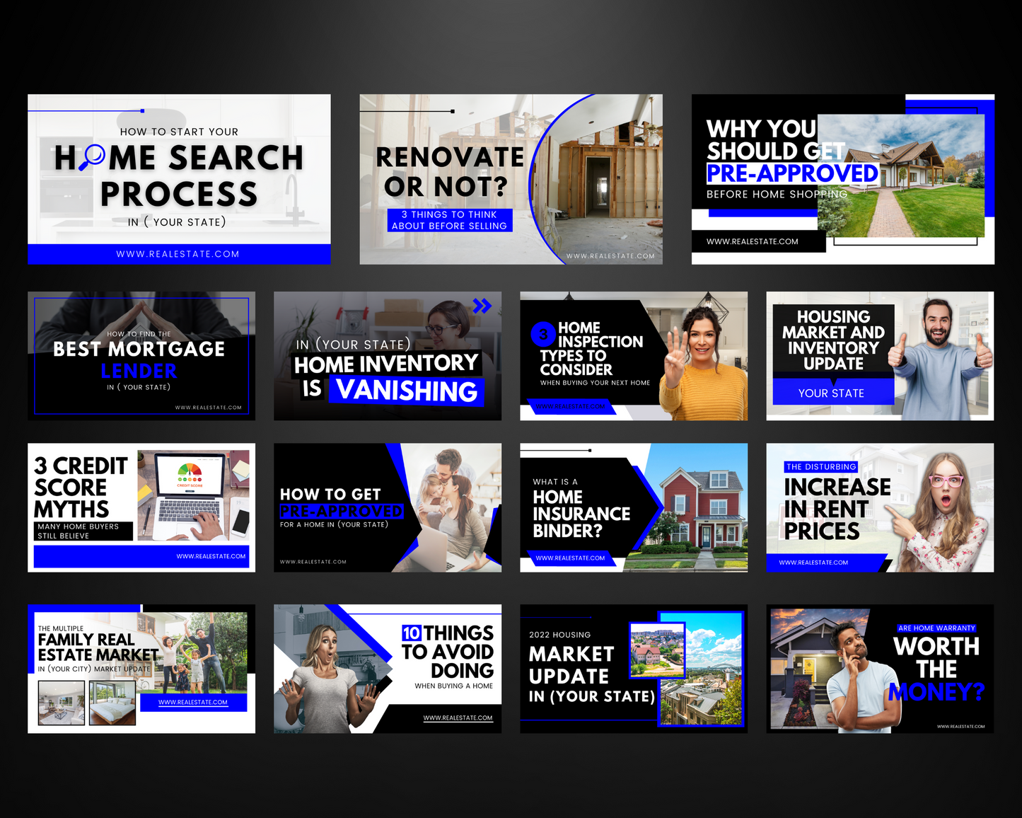 30 YouTube Thumbnails For Real Estate Agents