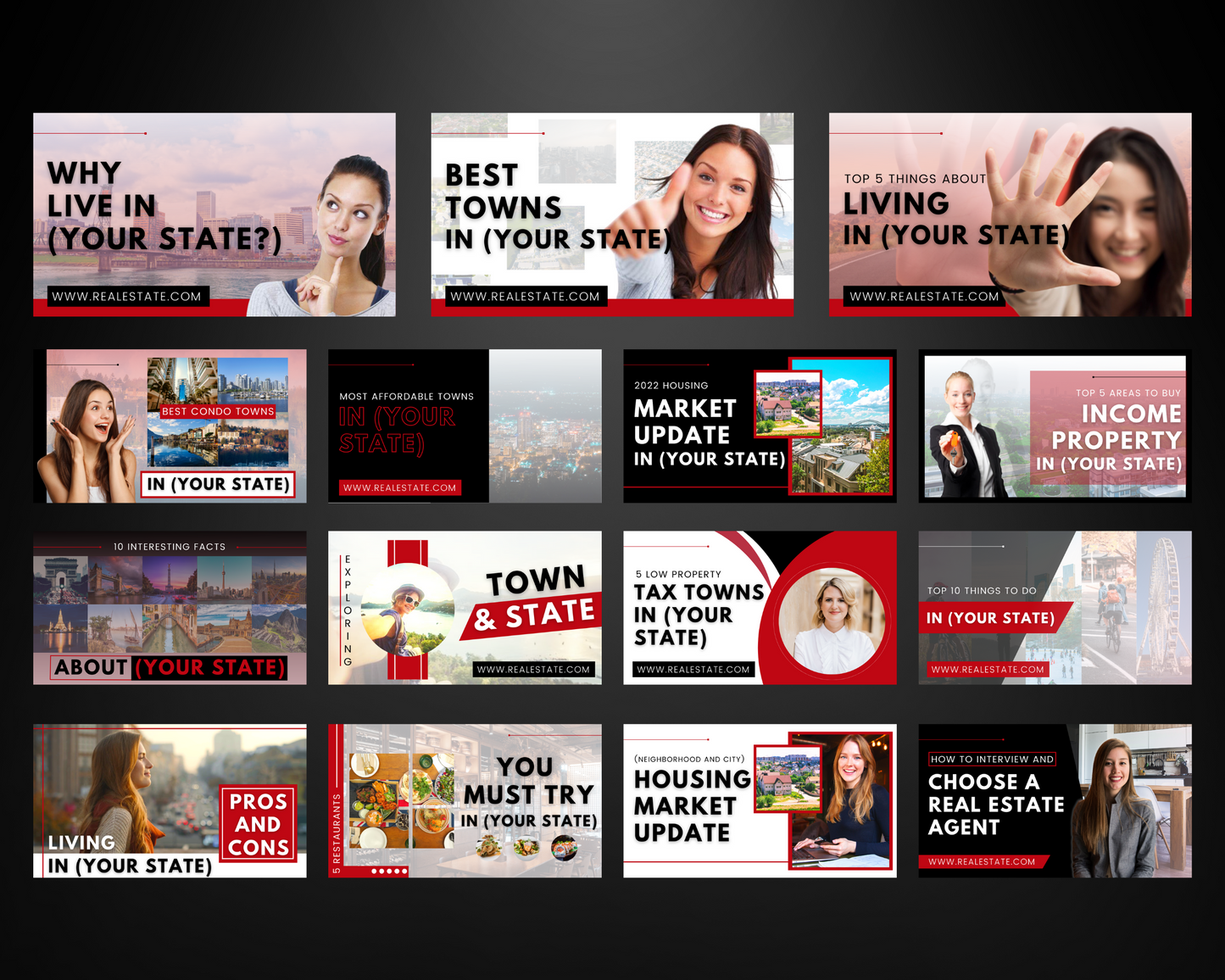 30 YouTube Thumbnails For Real Estate Agents