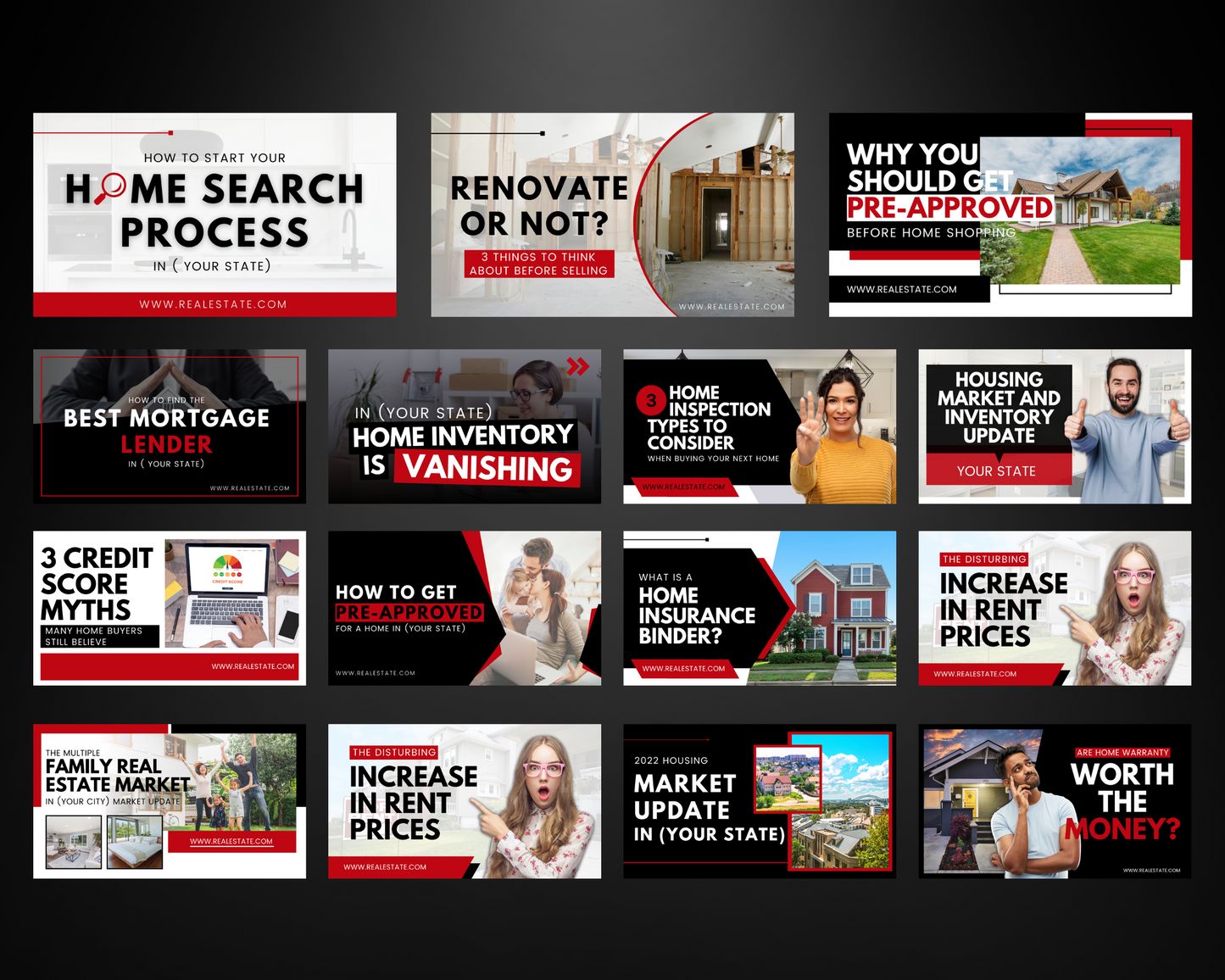 30 YouTube Thumbnails For Real Estate Agents