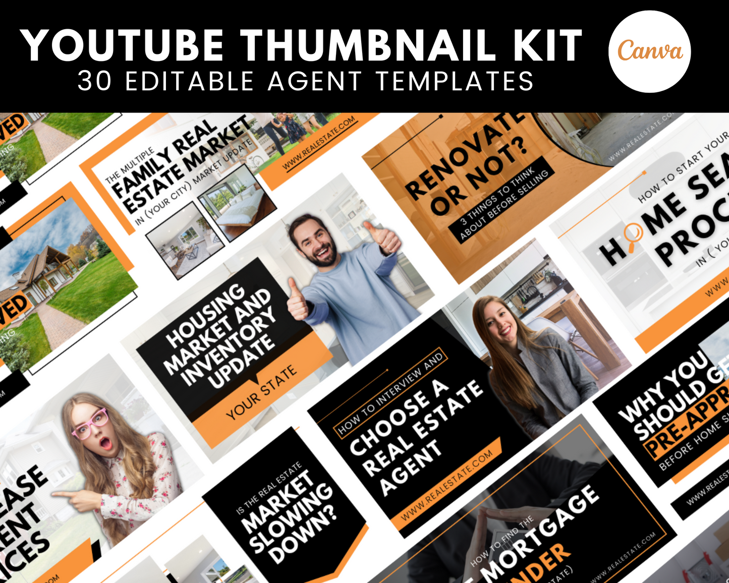 30 YouTube Thumbnails For Real Estate Agents