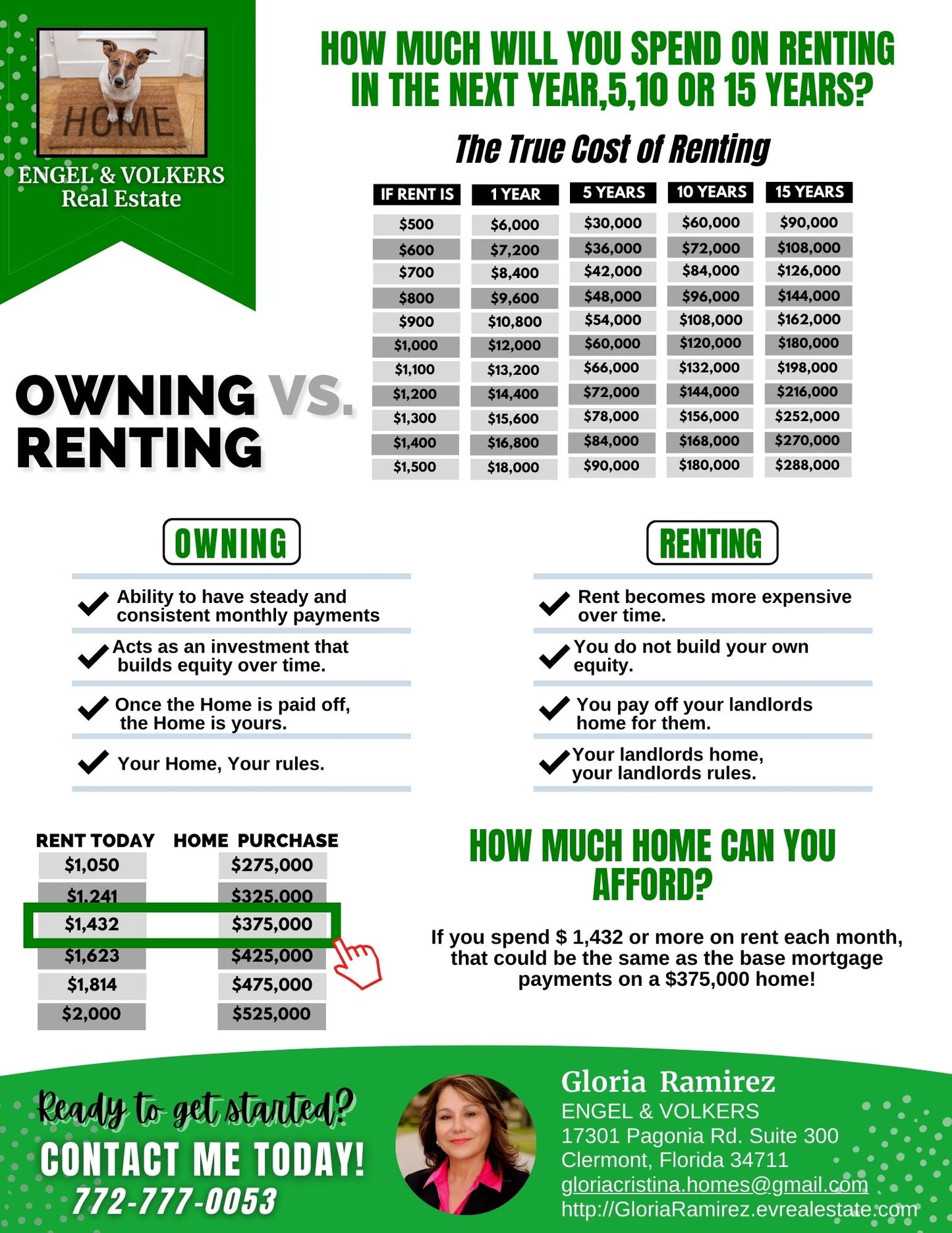 Rent vs Own Flyer - Style 3