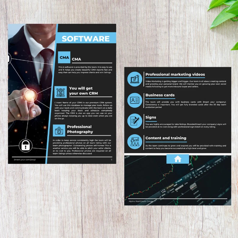 Real Estate Brokerage Agreement | Real Estate Team Guide | Real Estate Print | Real Estate Marketing | Instant Download