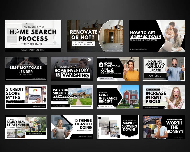 30 YouTube Thumbnails For Real Estate Agents