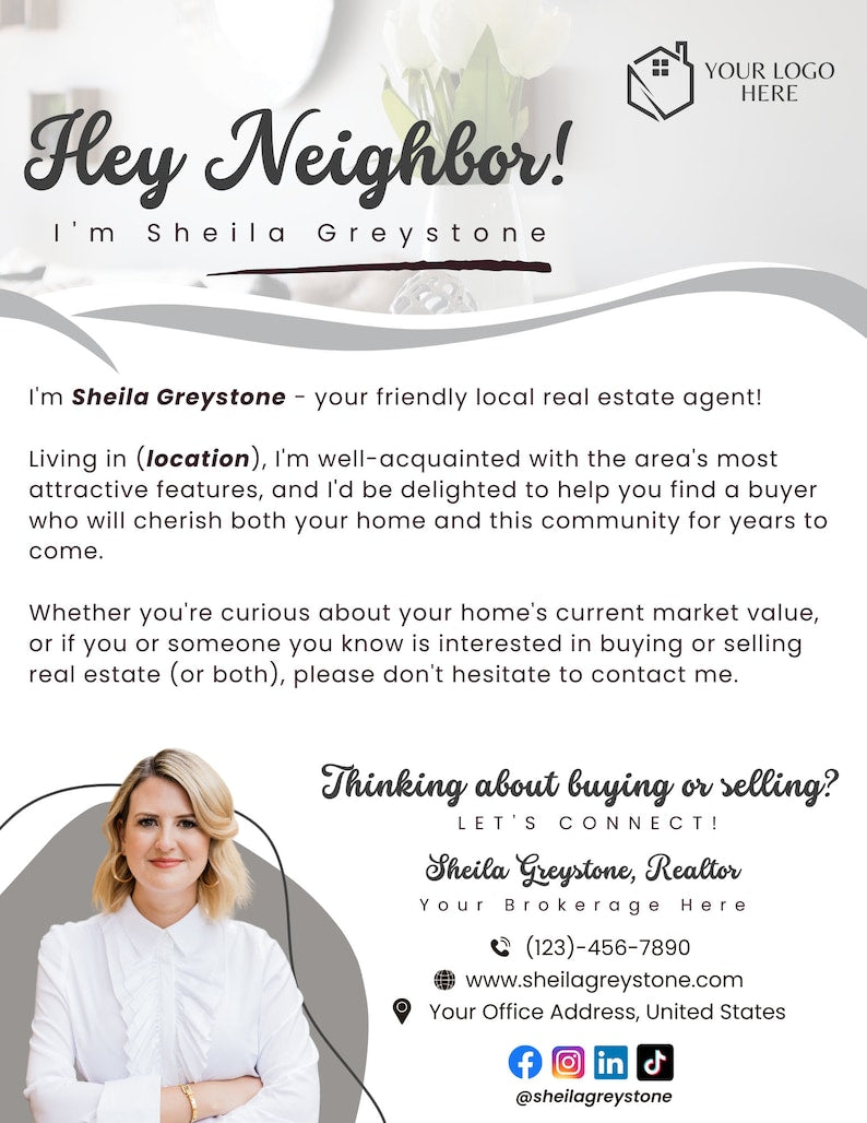 Your Neighborhood Realtor Intro Flyer