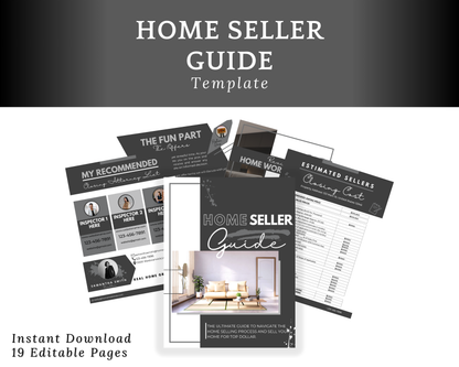 Home Sellers Guide | Real Estate Handout | Real Estate Print | Realtor Information | Real Estate Marketing | Instant Download