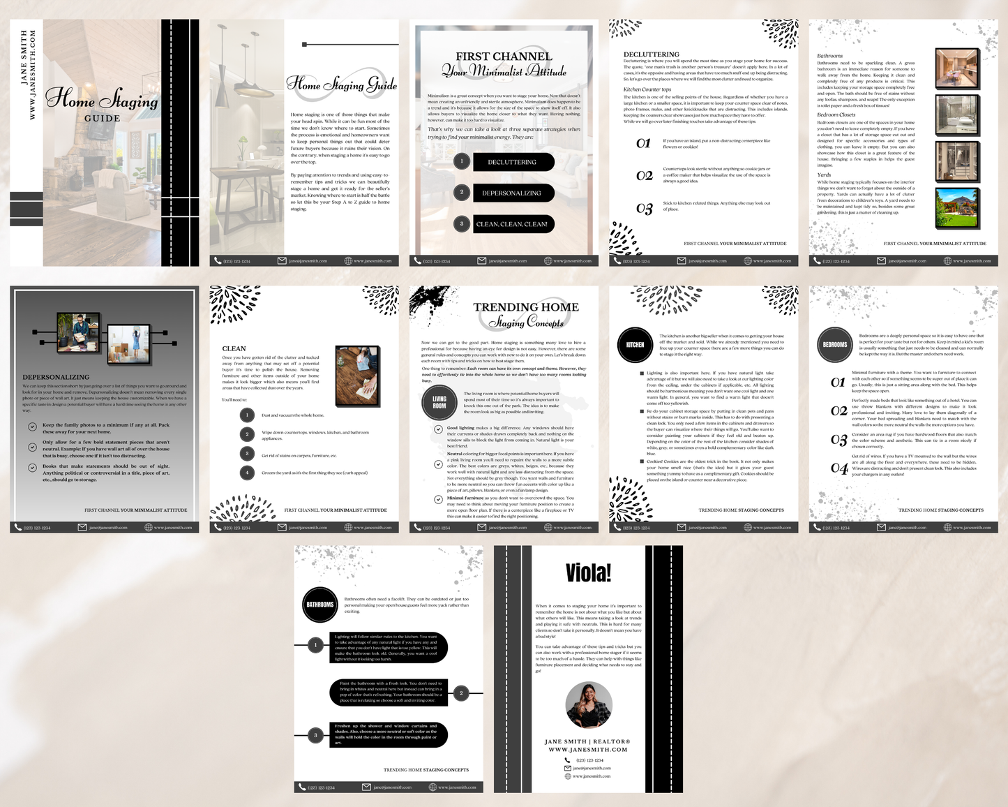 Home Staging Guide | Home Seller Guide | Listing Guide | Real Estate Guide | Real Estate Marketing | Instant Download