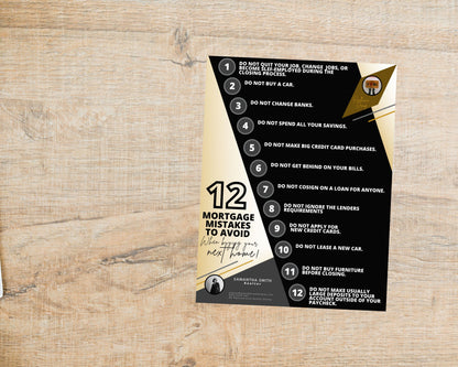 12 Mortgage Mistakes