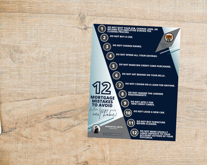 12 Mortgage Mistakes