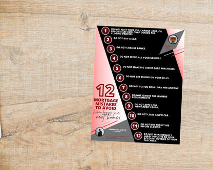 12 Mortgage Mistakes