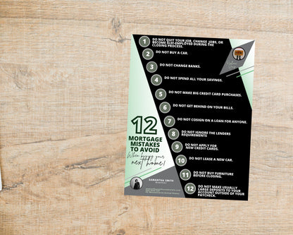 12 Mortgage Mistakes