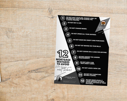 12 Mortgage Mistakes
