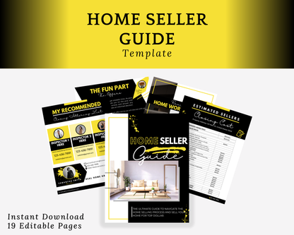 Home Sellers Guide | Real Estate Handout | Real Estate Print | Realtor Information | Real Estate Marketing | Instant Download