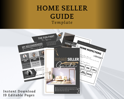 Home Sellers Guide | Real Estate Handout | Real Estate Print | Realtor Information | Real Estate Marketing | Instant Download
