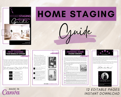 Home Staging Guide | Home Seller Guide | Listing Guide | Real Estate Guide| Real Estate Marketing | Instant Download