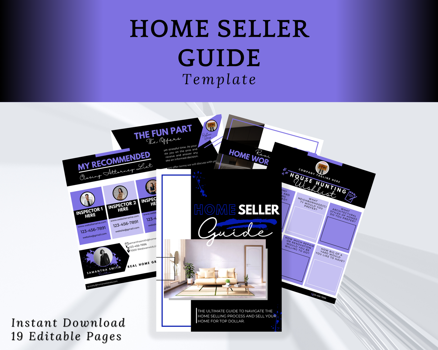 Home Sellers Guide | Real Estate Handout | Real Estate Print | Realtor Information | Real Estate Marketing | Instant Download