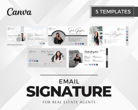 5 Email Signature Designs Modern