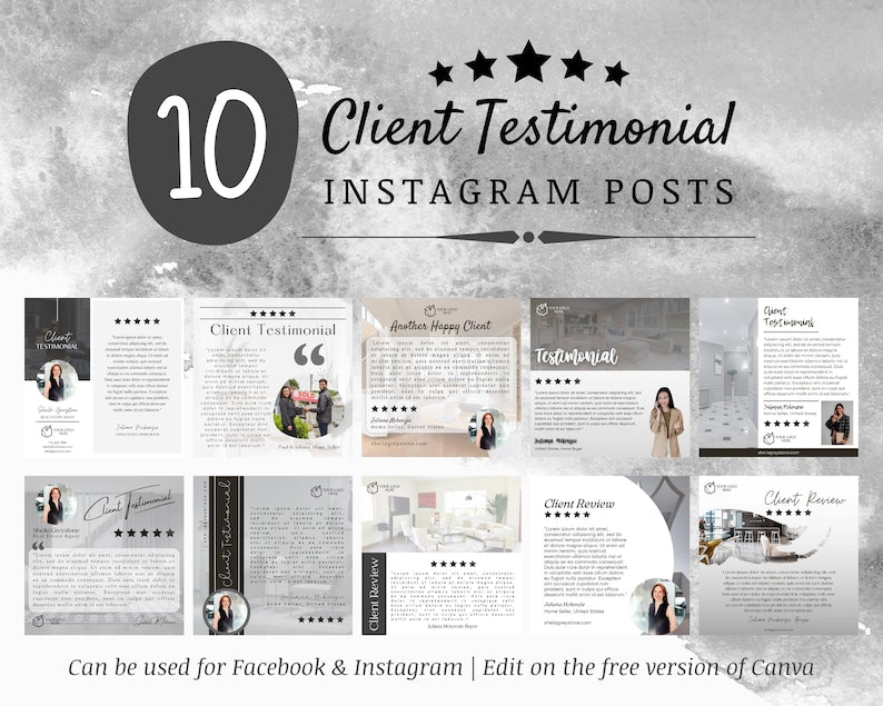 10 Client Testimonial Instagram Post
