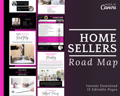 Home Sellers Guide | Real Estate Handout | Real Estate Print | Realtor Information | Real Estate Marketing | Instant Download