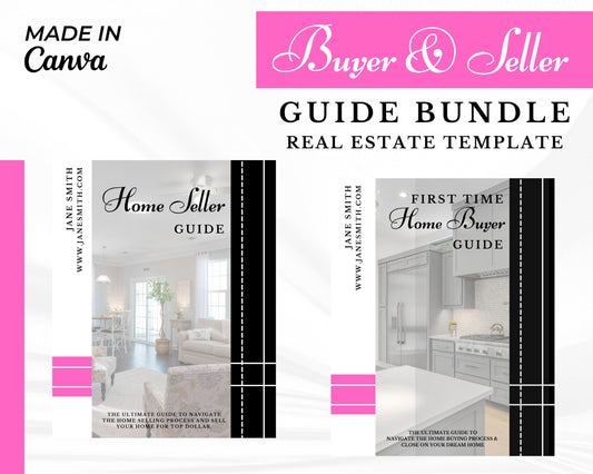 Real Estate Home Buyer and Seller Guide Pink Bundle