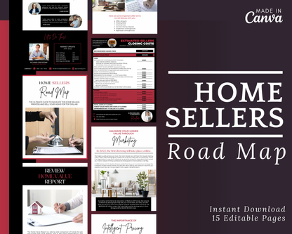 Home Sellers Guide | Real Estate Handout | Real Estate Print | Realtor Information | Real Estate Marketing | Instant Download