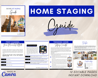 Home Staging Guide | Home Seller Guide | Listing Guide | Real Estate Guide | Real Estate Marketing | Instant Download
