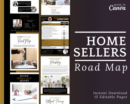 Home Sellers Guide | Real Estate Handout | Real Estate Print | Realtor Information | Real Estate Marketing | Instant Download