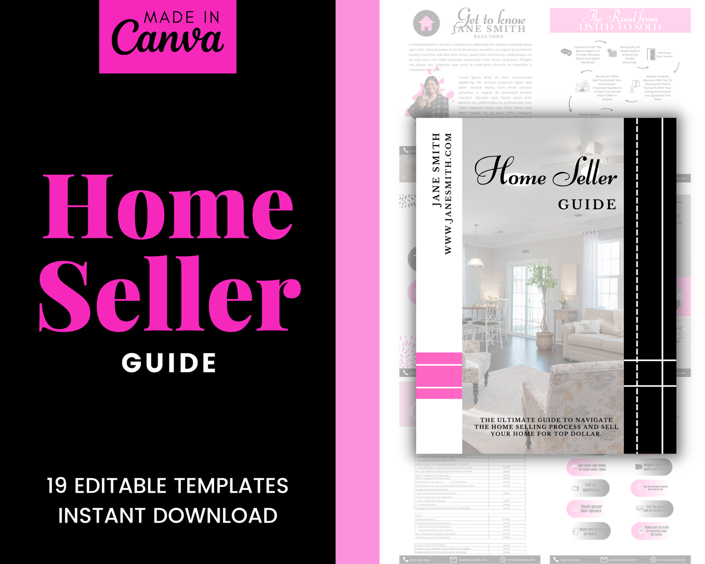 Home Sellers Guide | Real Estate Handout | Real Estate Print | Realtor Information | Real Estate Marketing | Instant Download