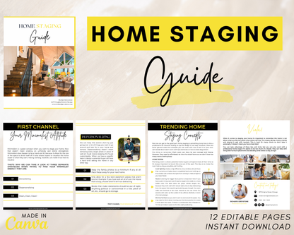 Home Staging Guide | Home Seller Guide | Listing Guide | Real Estate Guide | Real Estate Marketing | Instant Download