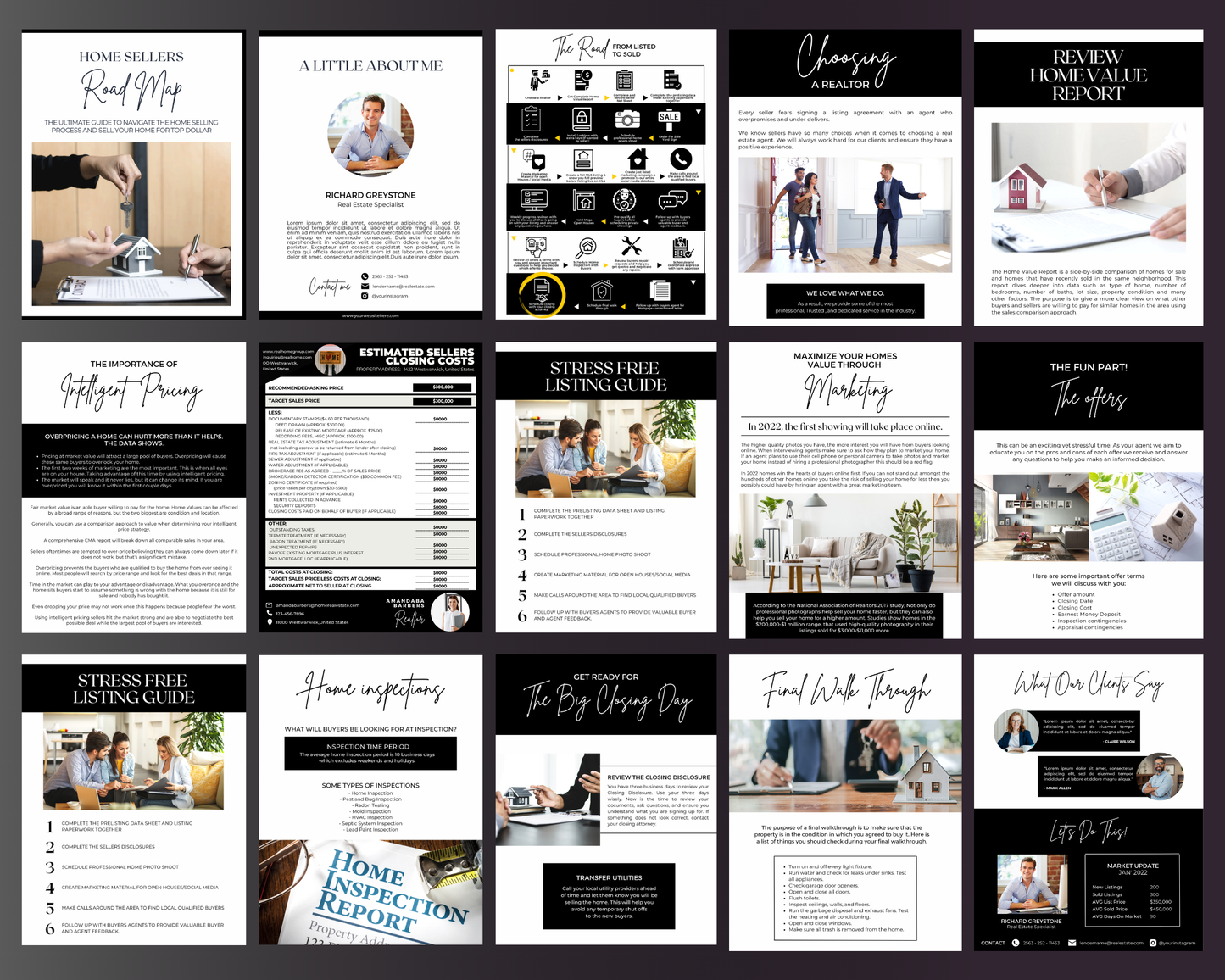 Home Sellers Guide | Real Estate Handout | Real Estate Print | Realtor Information | Real Estate Marketing | Instant Download