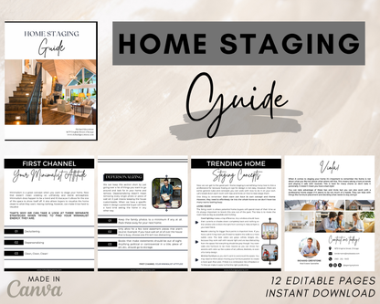 Home Staging Guide | Home Seller Guide | Listing Guide | Real Estate Guide | Real Estate Marketing | Instant Download