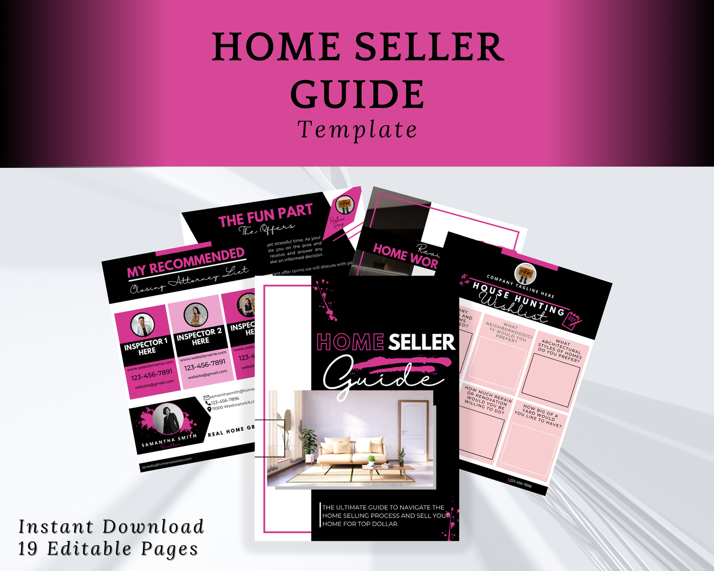Home Sellers Guide | Real Estate Handout | Real Estate Print | Realtor Information | Real Estate Marketing | Instant Download