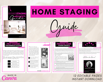 Home Staging Guide | Home Seller Guide | Listing Guide | Real Estate Guide| Real Estate Marketing | Instant Download