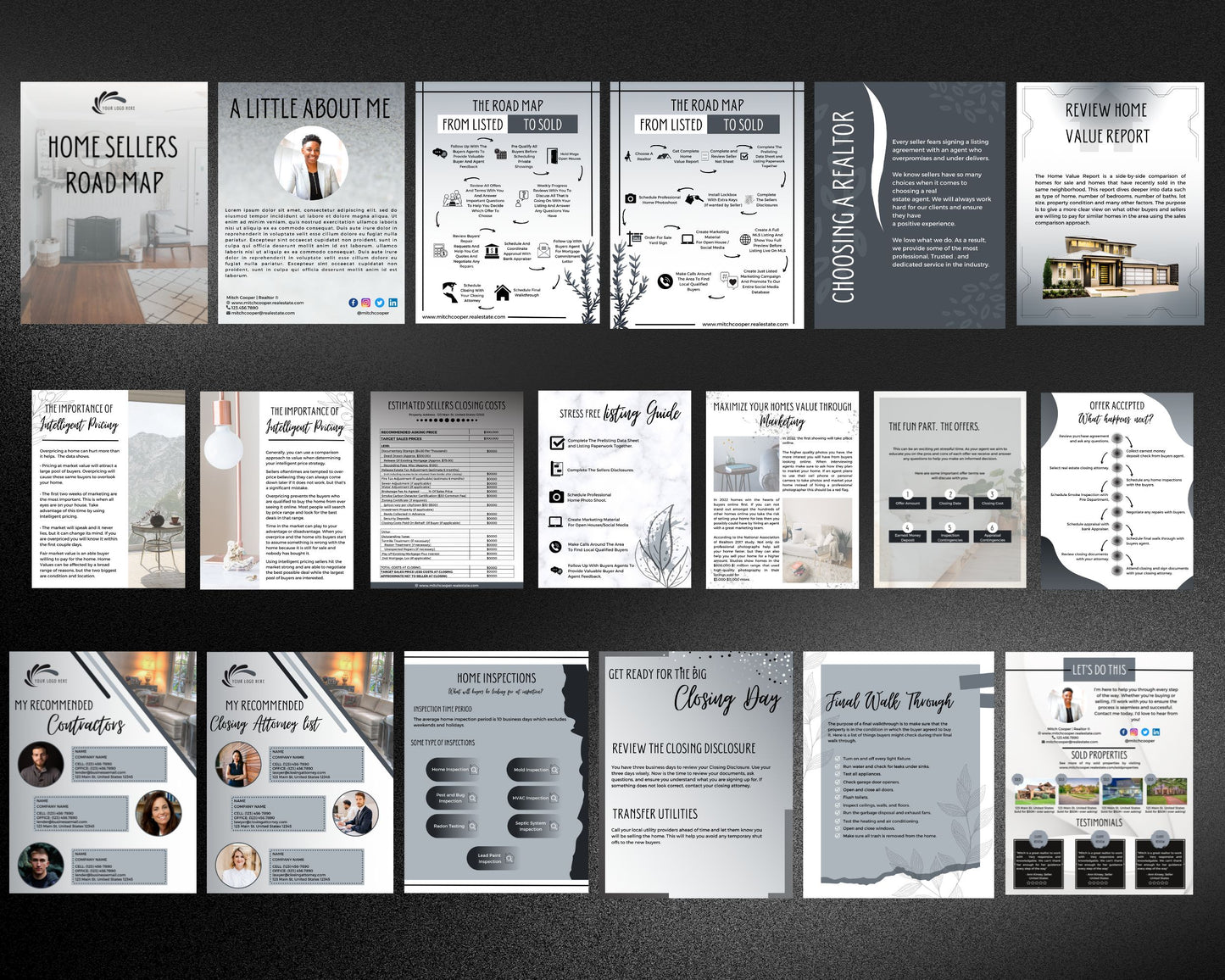 Home Sellers Guide | Real Estate Handout | Real Estate Print | Realtor Information | Real Estate Marketing | Instant Download