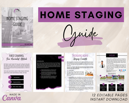 Home Staging Guide | Home Seller Guide | Listing Guide | Real Estate Guide | Real Estate Marketing | Instant Download