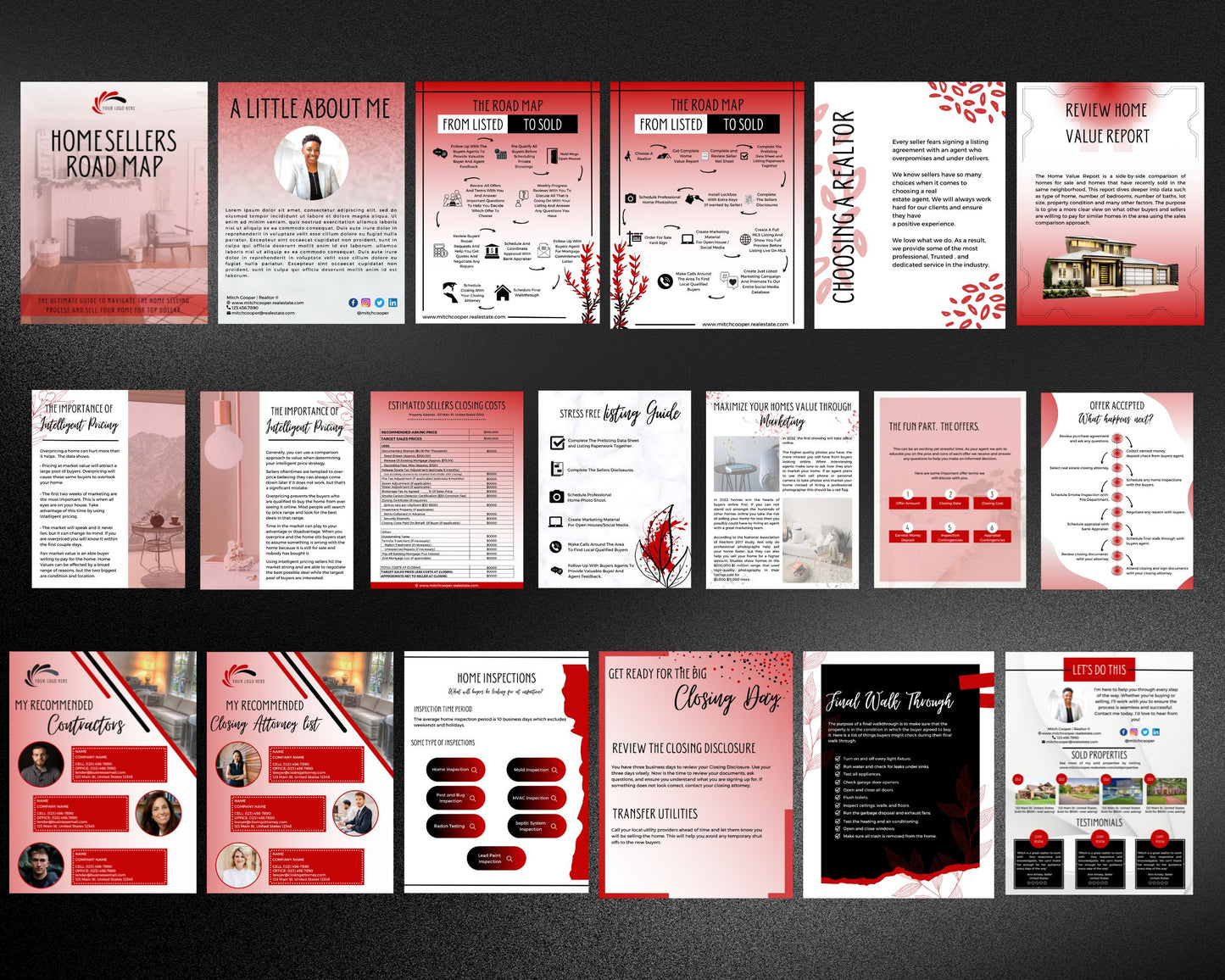 Home Sellers Guide | Real Estate Handout | Real Estate Print | Realtor Information | Real Estate Marketing | Instant Download