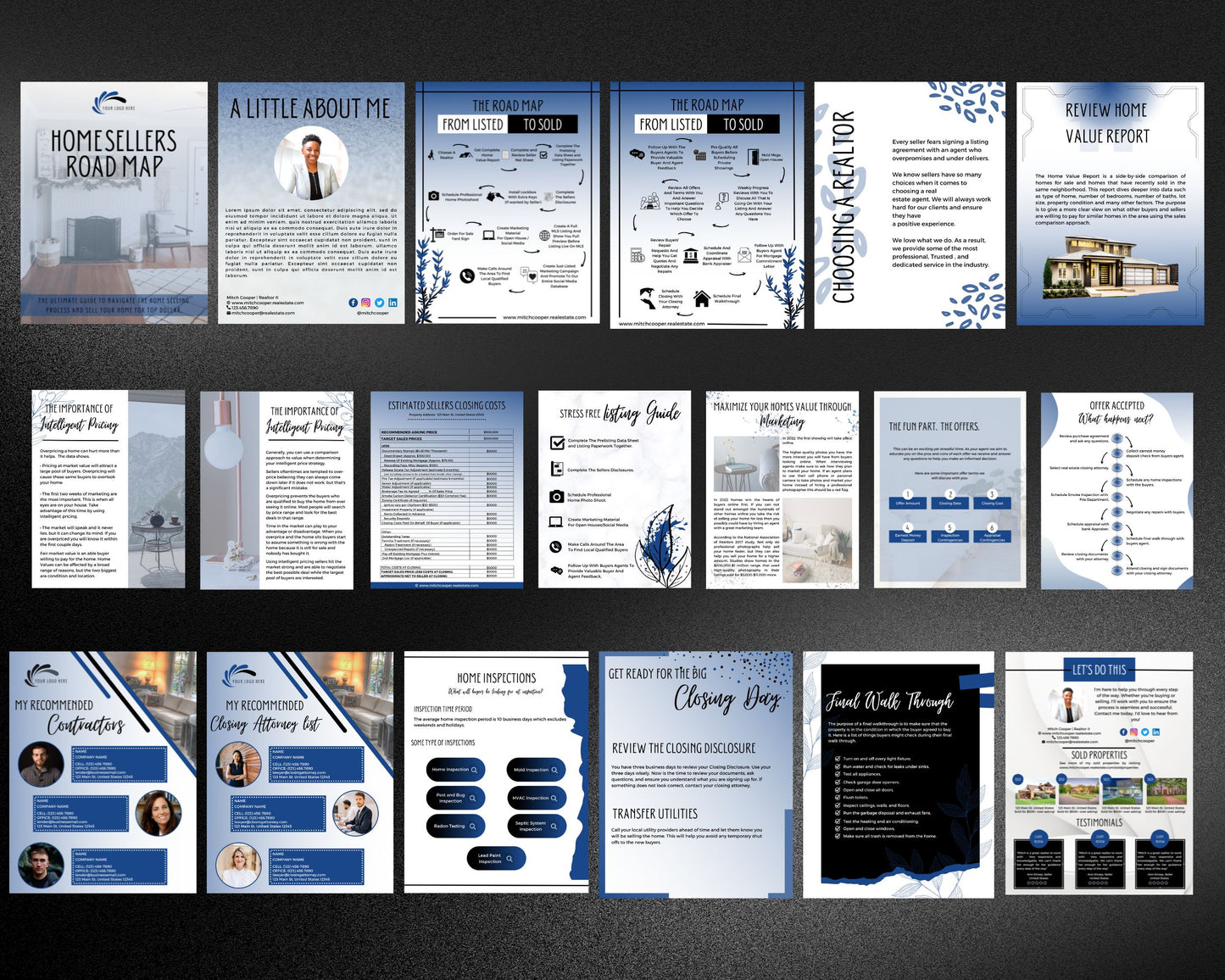 Home Sellers Guide | Real Estate Handout | Real Estate Print | Realtor Information | Real Estate Marketing | Instant Download