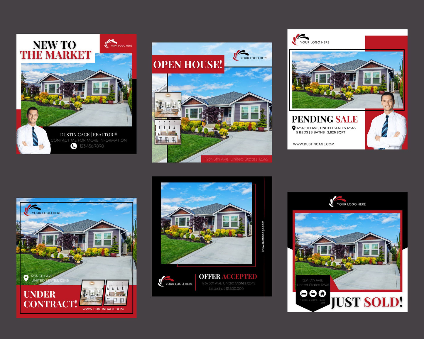 Just Listed/Just Sold Social Media Post