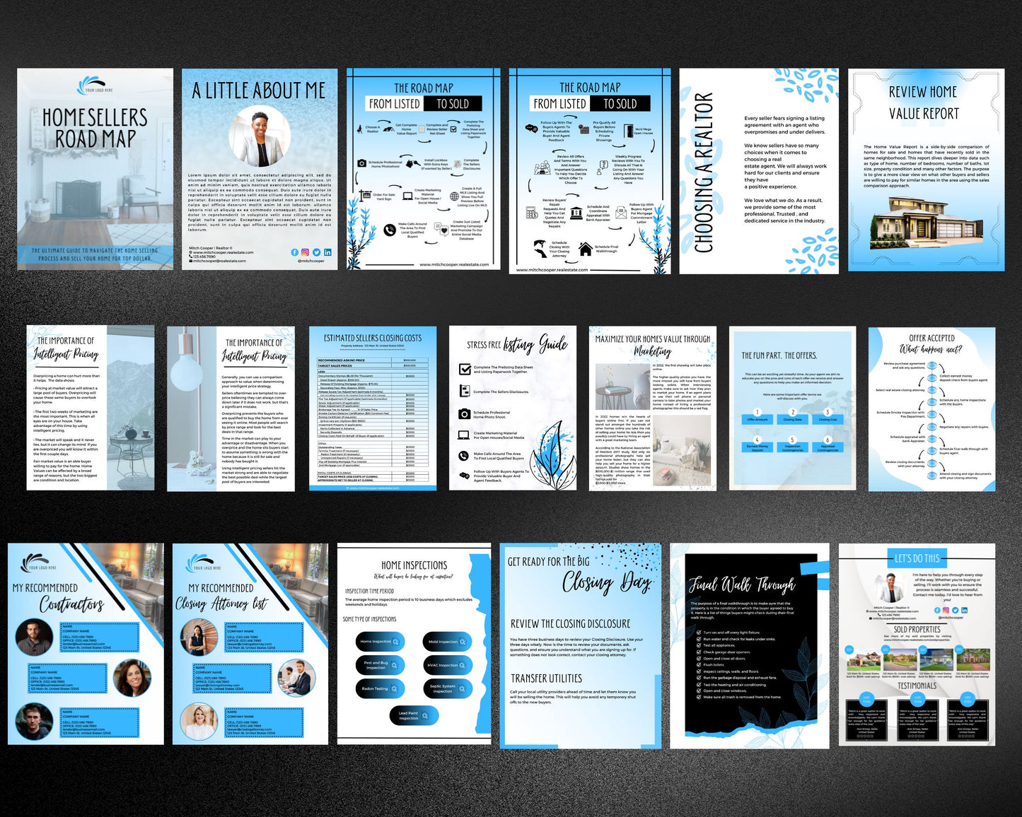 Home Sellers Guide | Real Estate Handout | Real Estate Print | Realtor Information | Real Estate Marketing | Instant Download