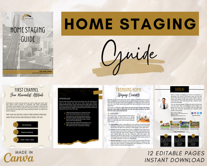 Home Staging Guide | Home Seller Guide | Listing Guide | Real Estate Guide | Real Estate Marketing | Instant Download