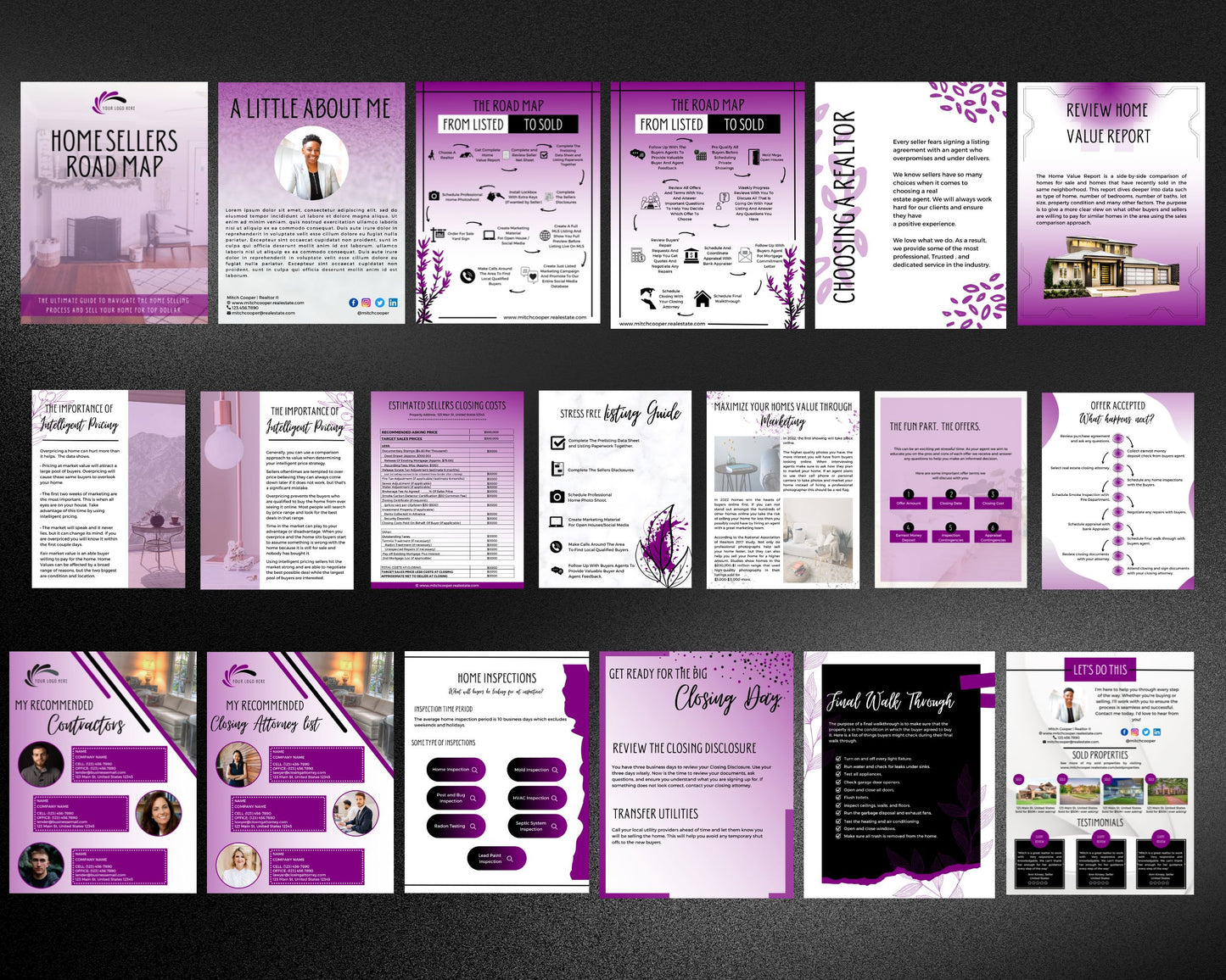 Home Sellers Guide | Real Estate Handout | Real Estate Print | Realtor Information | Real Estate Marketing | Instant Download