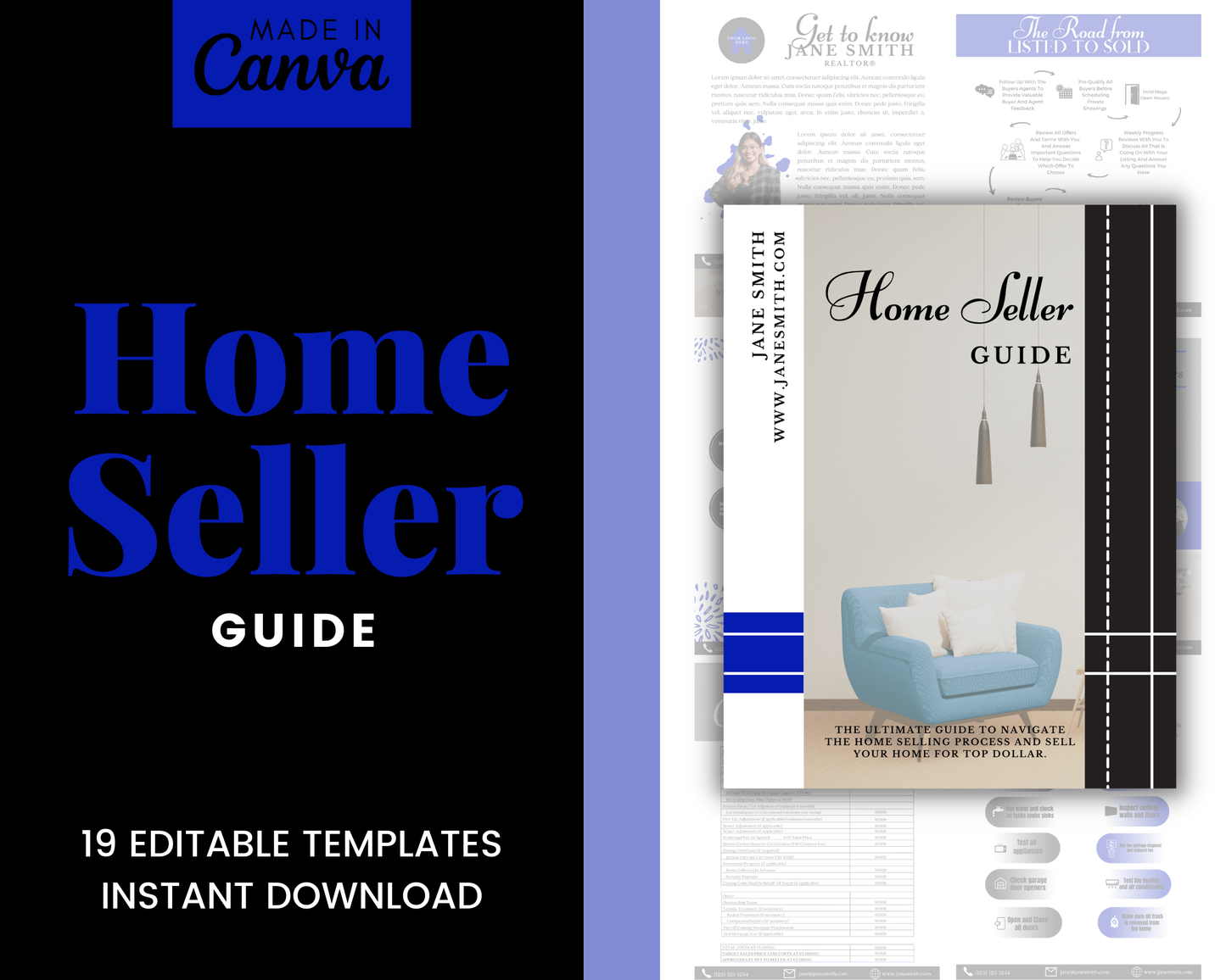 Home Sellers Guide | Real Estate Handout | Real Estate Print | Realtor Information | Real Estate Marketing | Instant Download